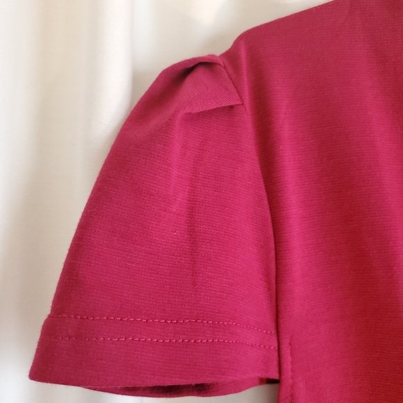 Maroon Fitted Dress WITH pockets! - Picture 2 of 6